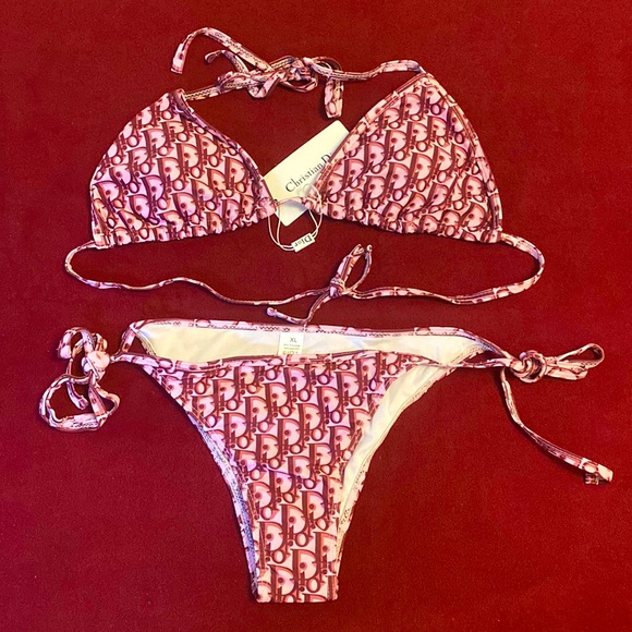 Other - CD logo inspired beautiful 🤩 bikini 👙 set with long adjustable straps